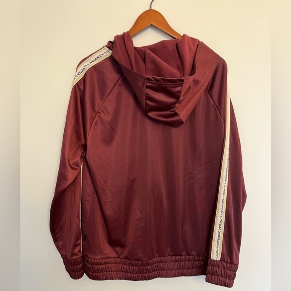 Conspiracy by wesc Burgundy Hoodie with Logo Accents size XL women - Picture 7 of 7